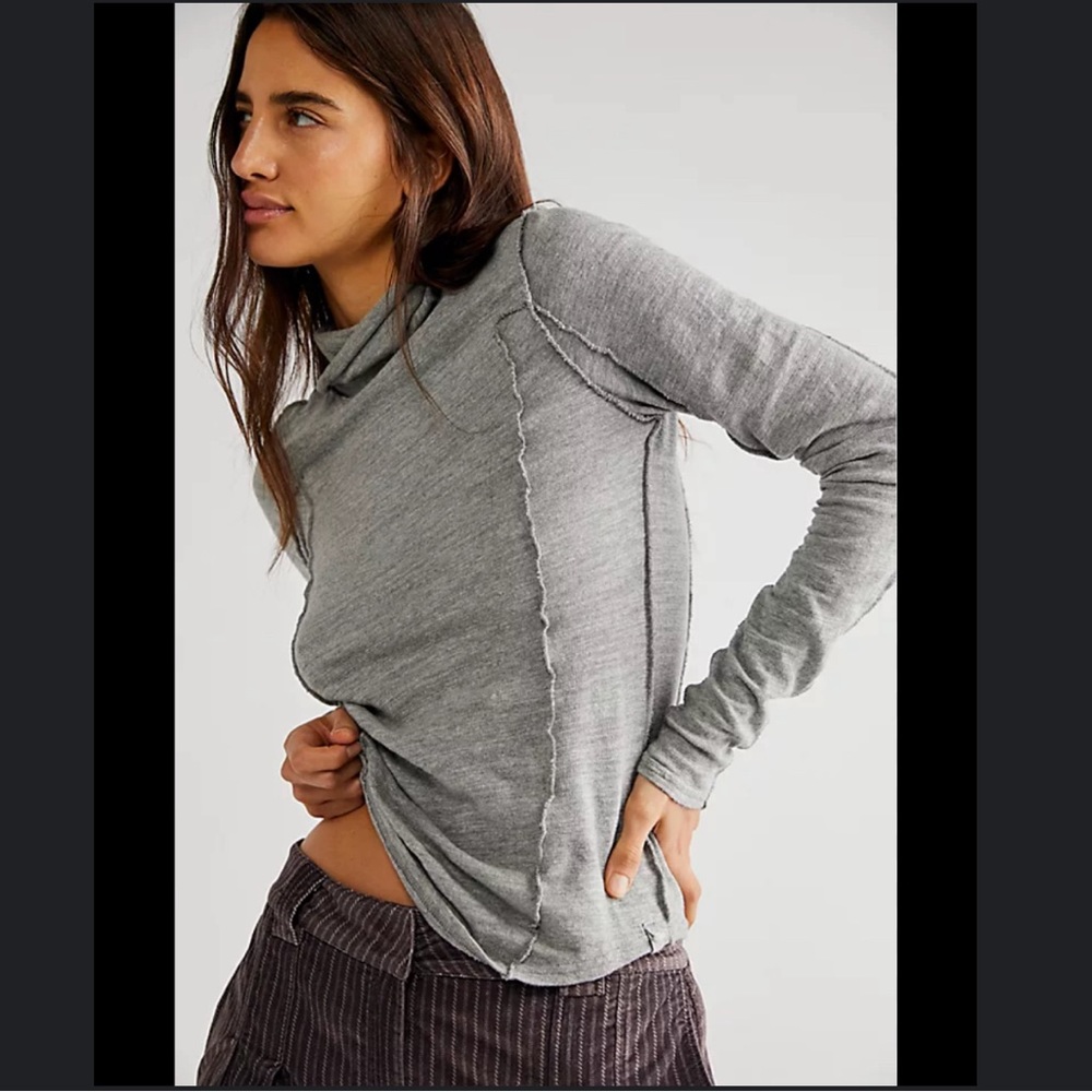 Grey free people everyday layering turtleneck